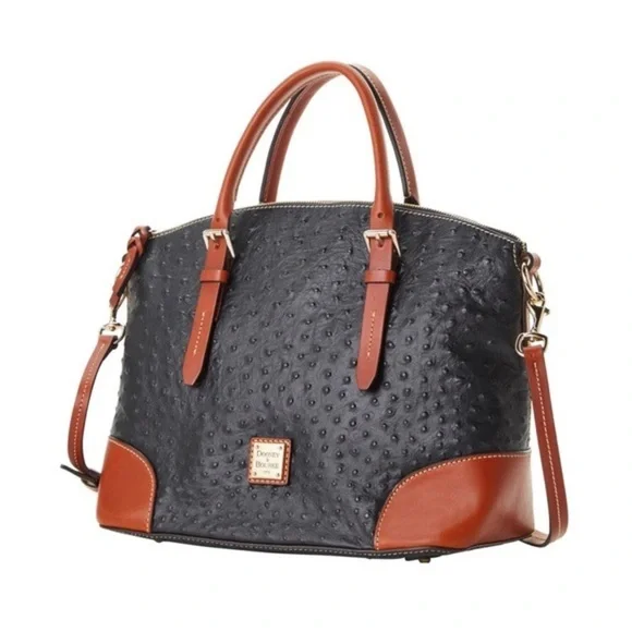 Dooney and bourke ostrich domed satchel sale